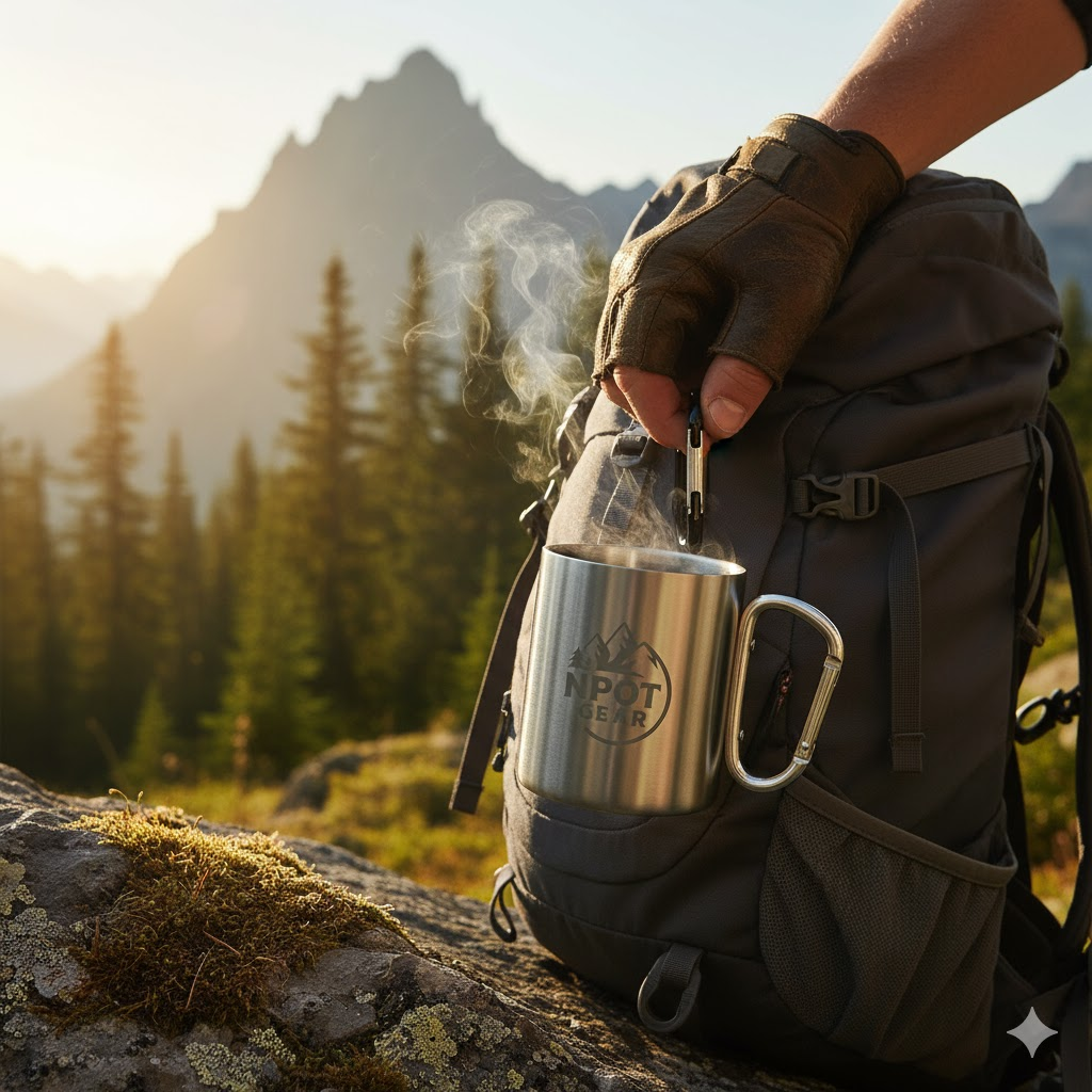 NPOT GEAR Stainless Steel Coffee Mug – NPOT CAMP GEAR